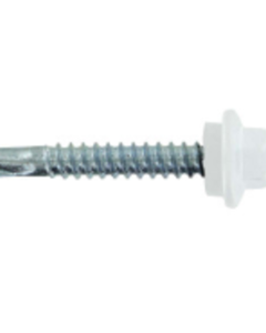 Screw, 5.5mm x 38mm, Hex. Washer Head, SDF,w/Neop.,E-Gal,PW